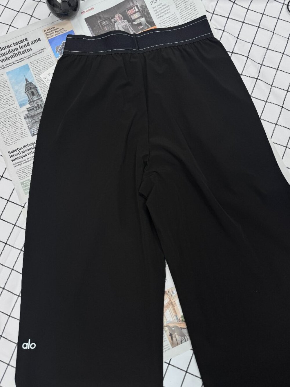 💁‍♀️💖NWT ALO Yoga Suit Up Trouser Black  (Regular) 30 inches Women's pants - Picture 4 of 8